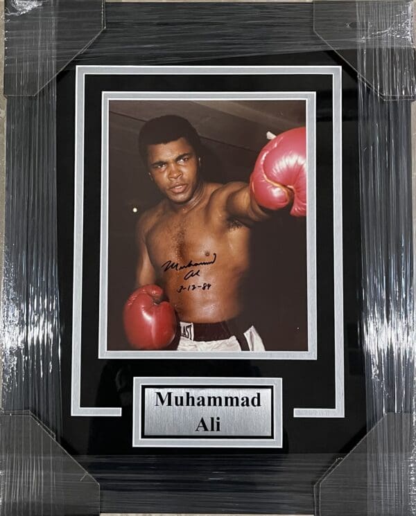 Framed Muhammad Ali Autographed Photo