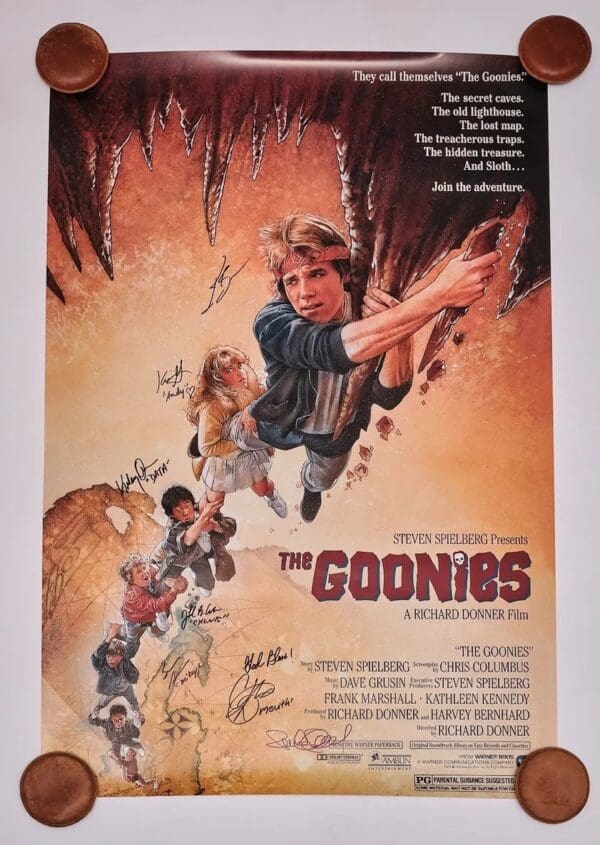 "The Goonies" Autographed Poster