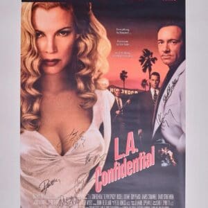 L.A. Confidential movie poster with autographs.