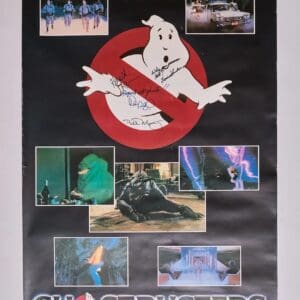 Ghostbusters movie poster with iconic logo.