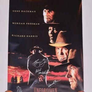 Movie poster featuring four actors' faces.