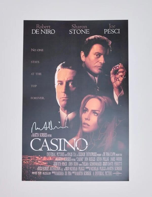 Casino Autographed Mini Poster Movie