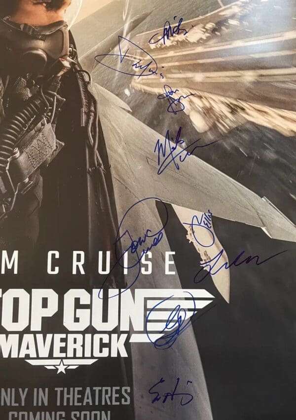 "Top Gun: Maverick" Cast Autographed Poster - Image 2