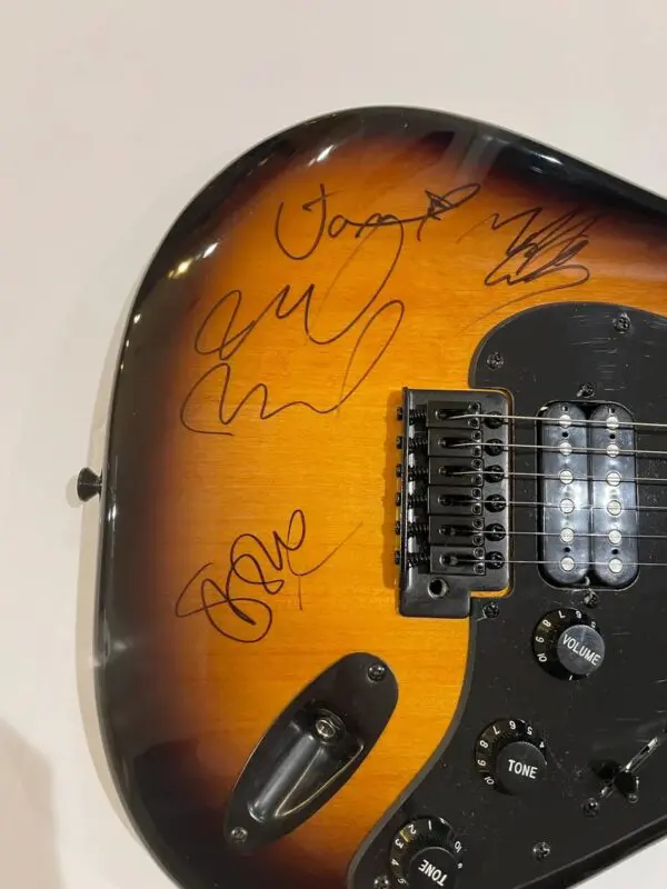 Pearl Jam Autographed Guitar Signed May 1, 2016