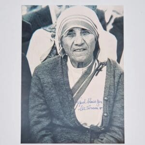 Mother Teresa Autographed 8x10 Photo