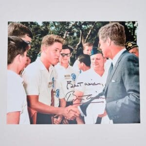 Bill Clinton Autographed Photo with John F. Kennedy