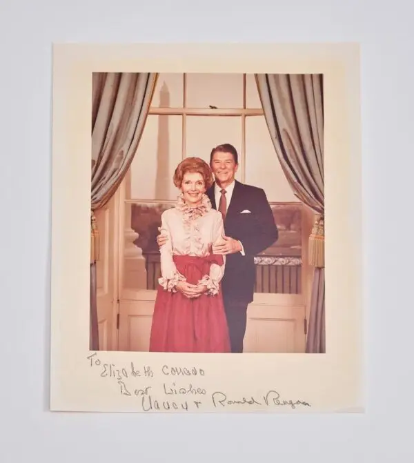 President Ronald Reagan and Nancy Reagan Autographed Photo