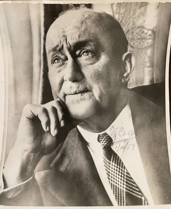 Ty Cobb Autographed Photo Sports