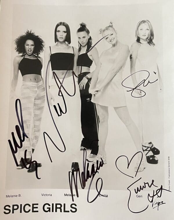 Spice Girls Autographed 8x10 Photo Yourpremiermemorabilia 
