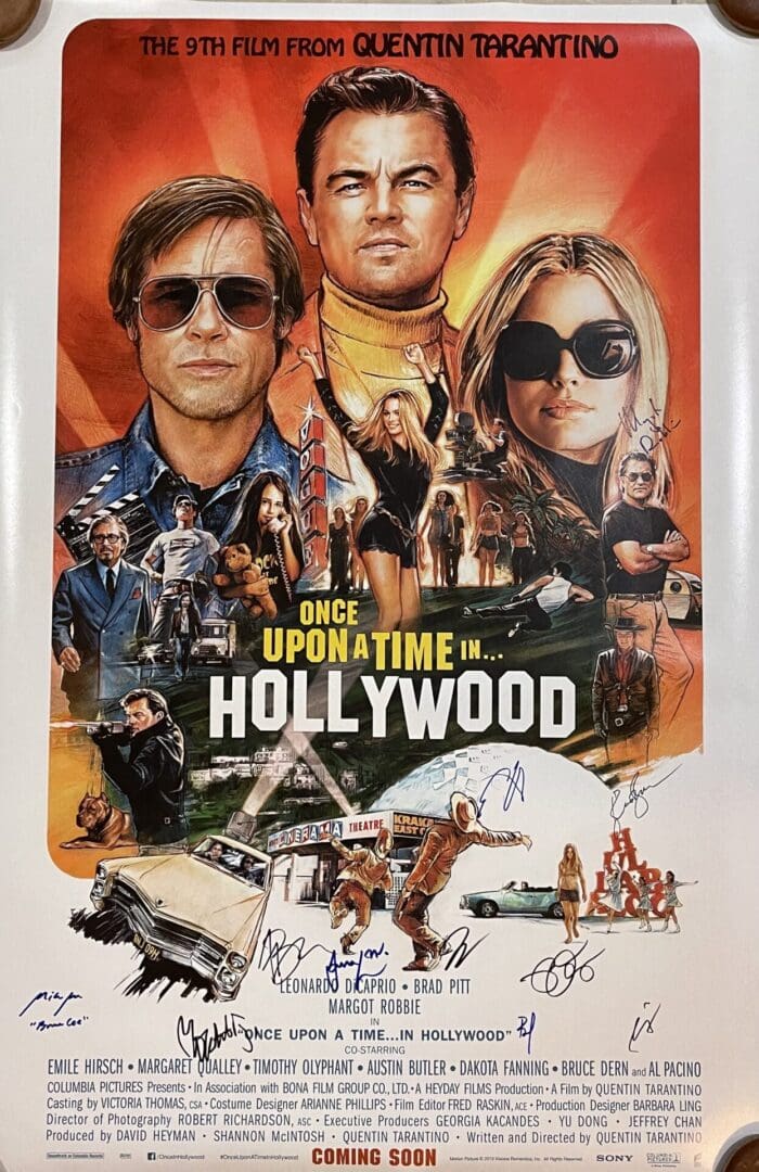 Once Upon a Time in Hollywood poster.