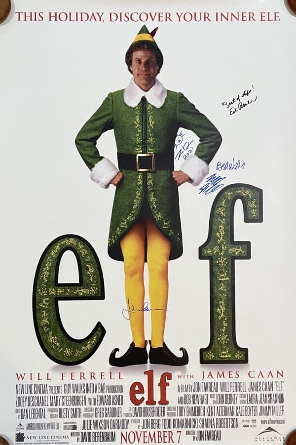 "Elf" Autographed Movie Poster