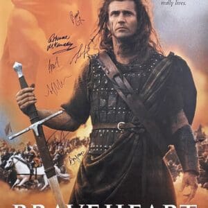 Braveheart Autographed Movie Poster, Autographed by Brian Cox