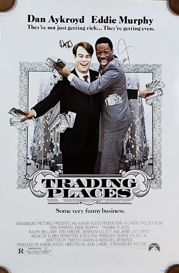 Trading Places Autographed Movie Poster