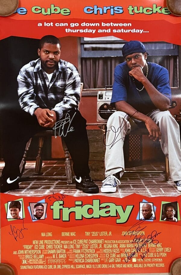 "Friday" Autographed Movie Poster