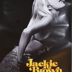 Black and white "Jackie Brown" movie poster.