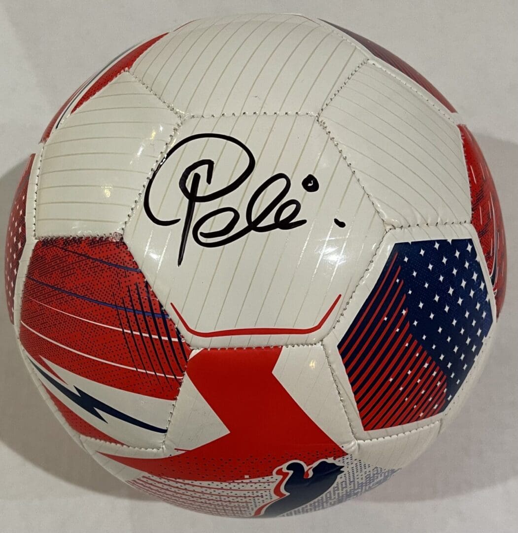 Official Size 5 Puma Soccer Ball Autographed by Pele