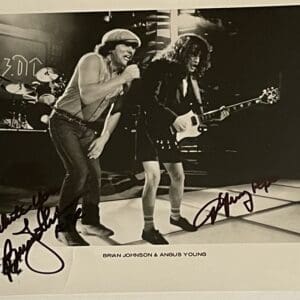 AC DC Band 10x8 Signed Photo