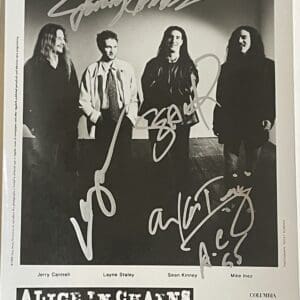 Alice In Chains Autographed 8x10 Photo