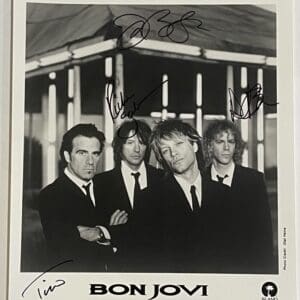 Black and white photo of a band.