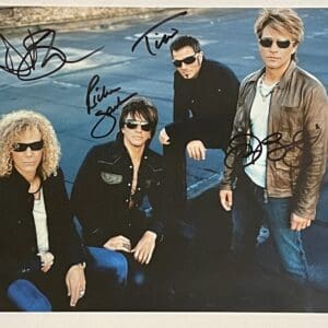 Bon Jovi Autographed 10x8 Photo