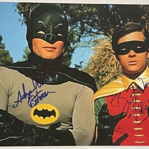Batman and Robin Autographed 10x8 Photo
