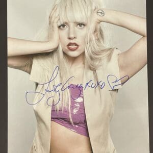 Lady Gaga Autographed 8x10 Photo