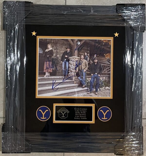 Framed "Yellowstone" Cast 10x8 Autographed Photo