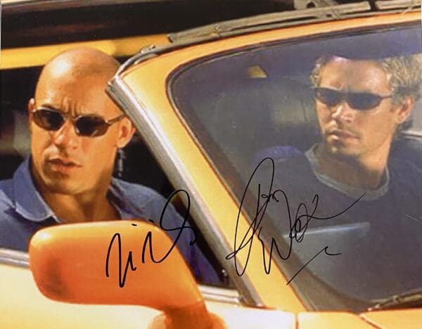 "Fast and Furious" 10x8 Autographed Photo