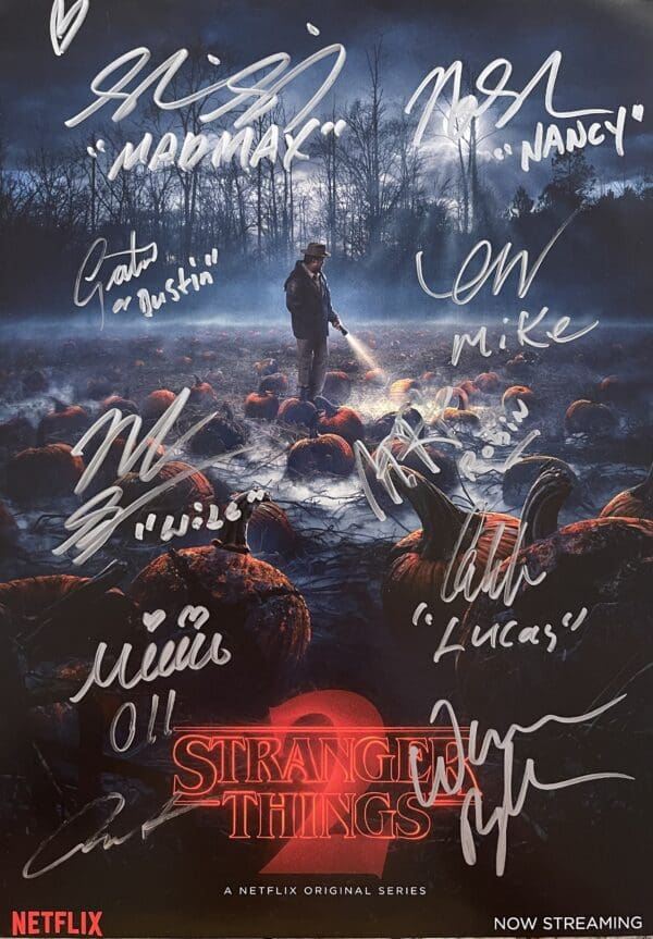 "Stranger Things" Autographed 8x10 Photo