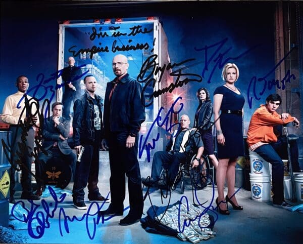 "Breaking Bad" Cast 10x8 Autographed Photo