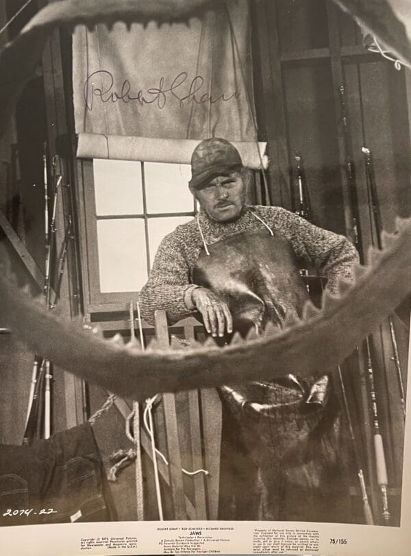 "Robert Shaw" Autographed 8x10 "Jaws" Photo