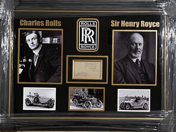 *Framed* Rolls & Royce Signatures with Photos