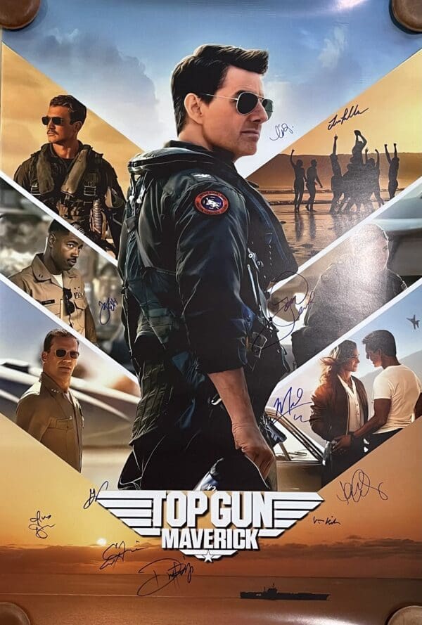 "Top Gun: Maverick" Movie Poster Autographed by Cast