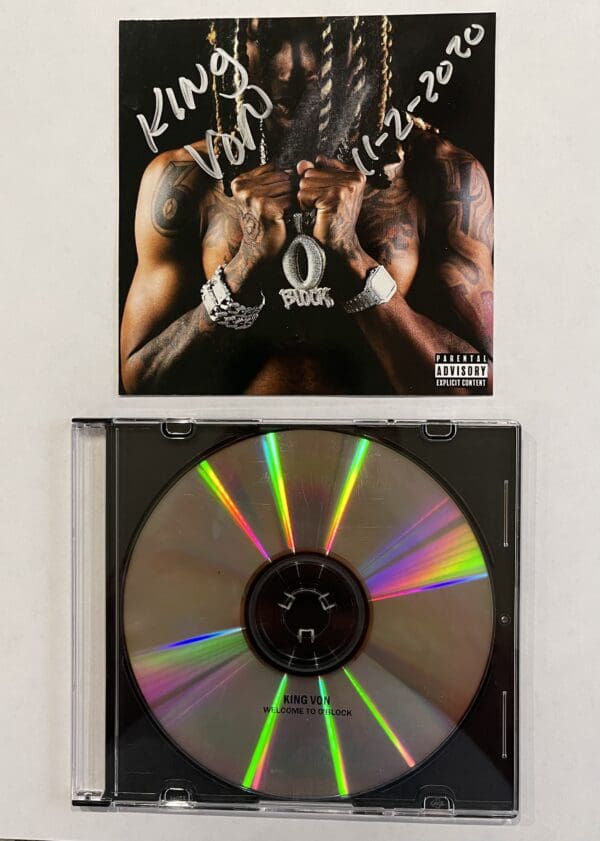 King Von “Welcome to O’Block” Autographed CD Sleeve - Image 2