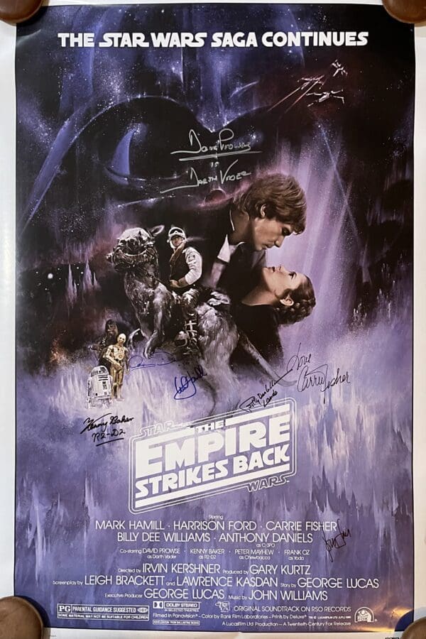 "Star Wars: Empire Strikes Back" Autographed Poster