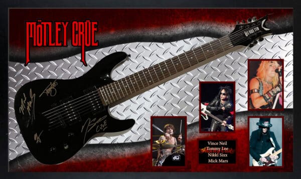 "Motley Crue" Autographed Guitar