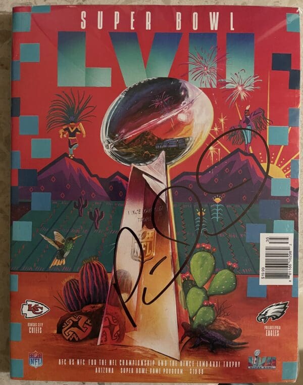 "Patrick Mahomes" Autographed Super Bowl LVII Program