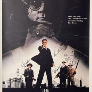 The Untouchables" movie poster with autographs.