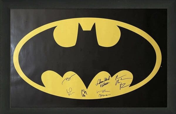 "Batman" Autographed Poster by all who played Batman