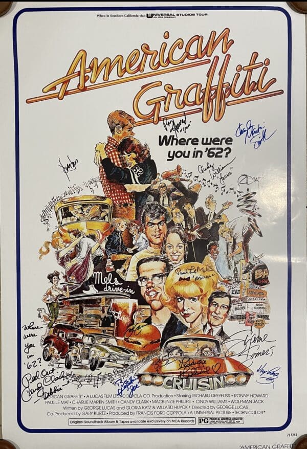 Framed American Graffiti poster