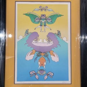 Colorful abstract art with symmetrical design.