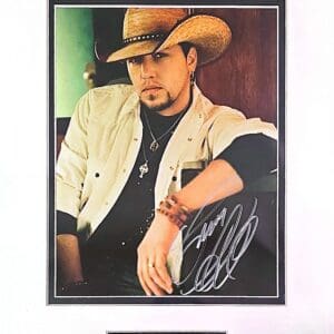 Man in cowboy hat with autograph.