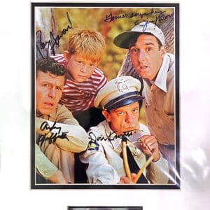 The Andy Griffith Show cast photo, autographed.