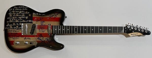 "Lynyrd Skynrd" Band Autographed Guitar - Image 2