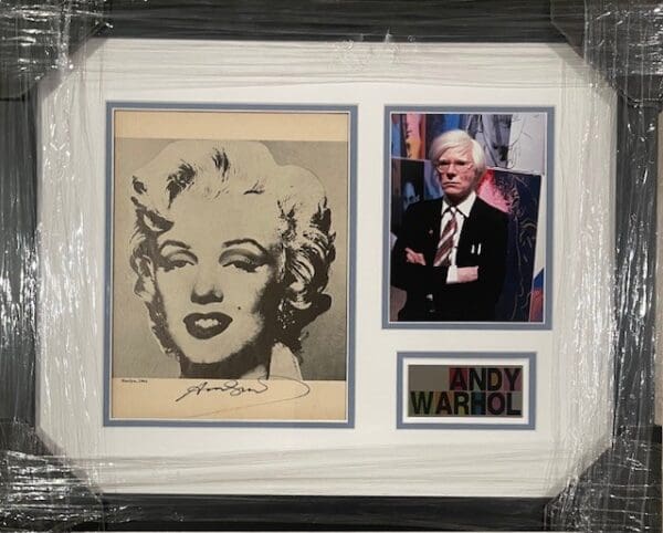 "Andy Warhol" Autographed Marilyn Monroe Photo