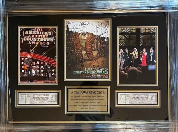 "51st Academy Country Awards" Autographed Program/Ticket