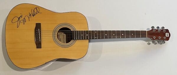 "Joni Mitchell" Autographed Acoustic Guitar