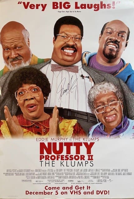 Nutty Professor II movie poster with characters.