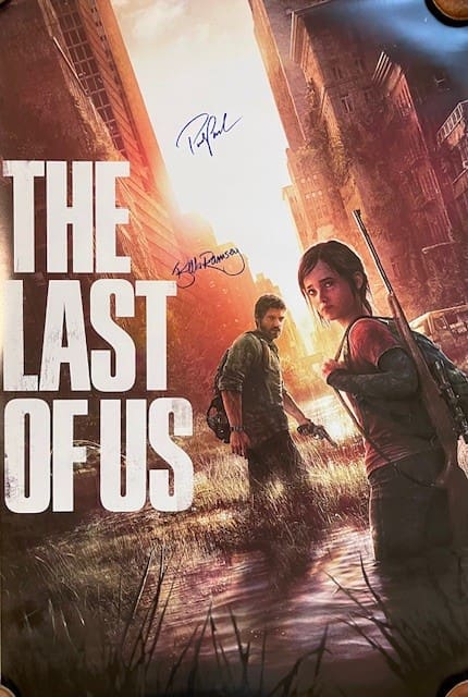 The Last of Us poster, signed artwork.