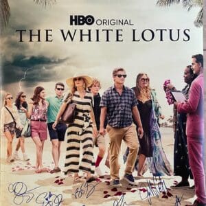 Cast walking on beach, "The White Lotus".